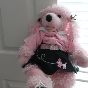 Build-a-Bear Pink Frech Poodle and Outfit